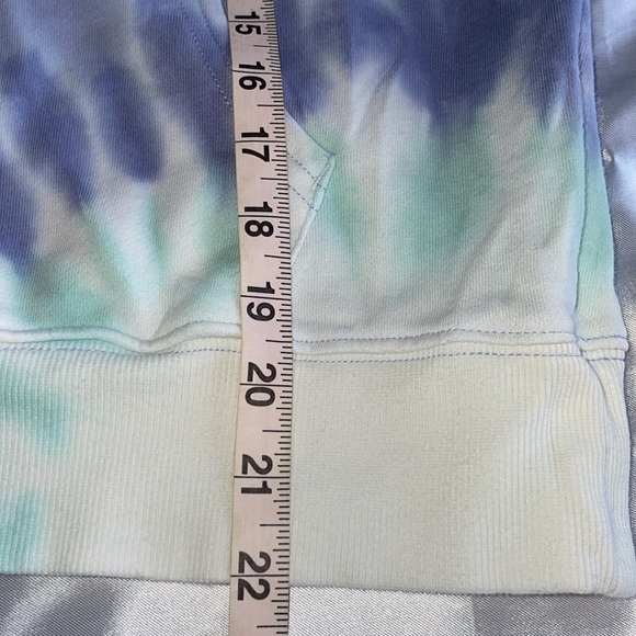 Wildfox Tie Dye One of A Kind Relaxed Hoodie Mint Lilac Purple Hued French Terry - Picture 11 of 13